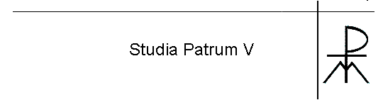 Studia Patrum V